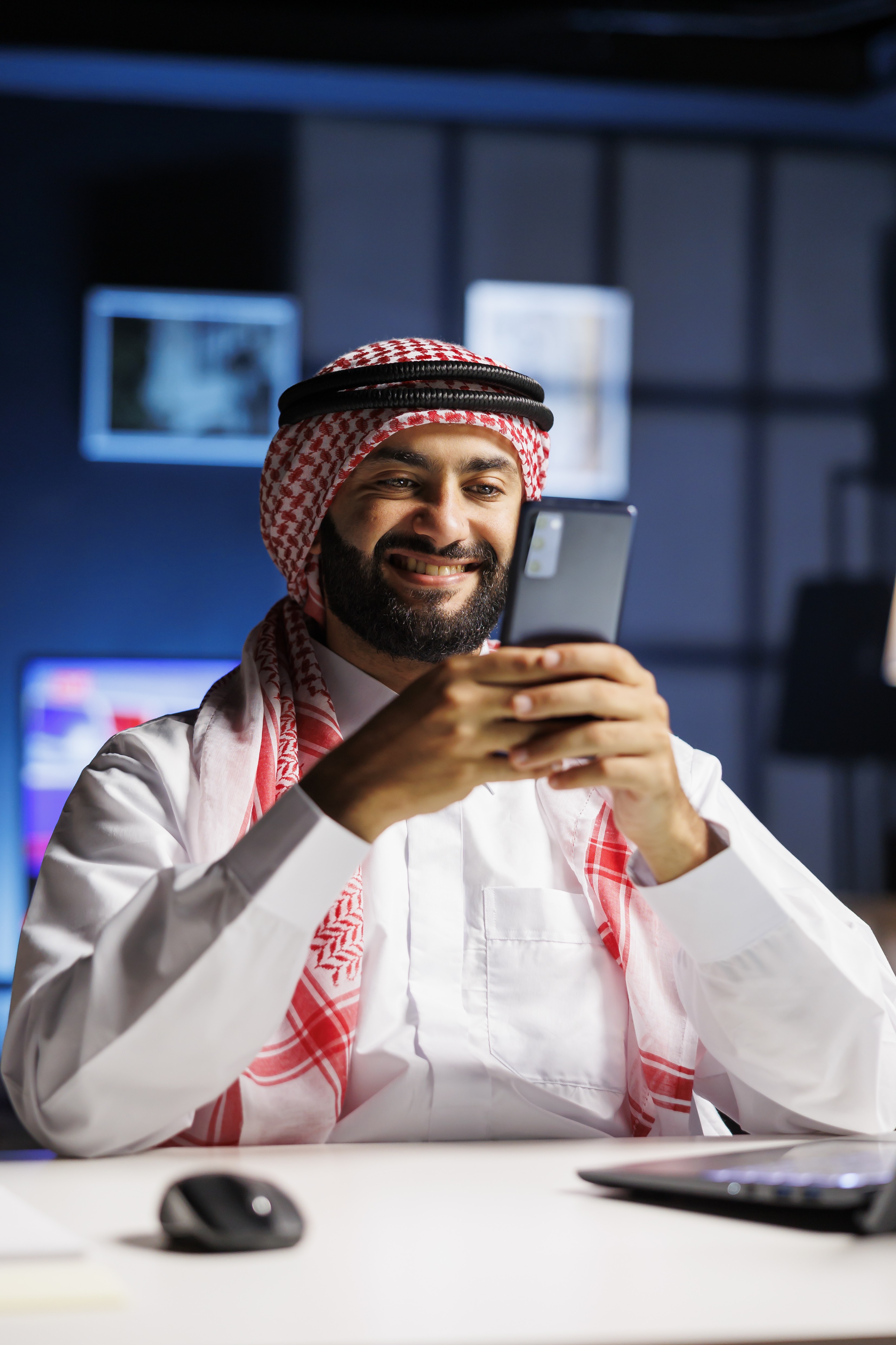 Man Using Tab